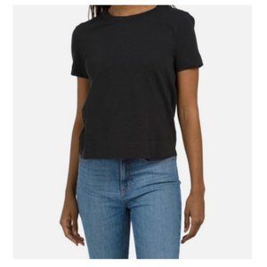 Theory Tilma Short Sleeve Tee Shirt. NWT. Size Small in black Retail- $85.
